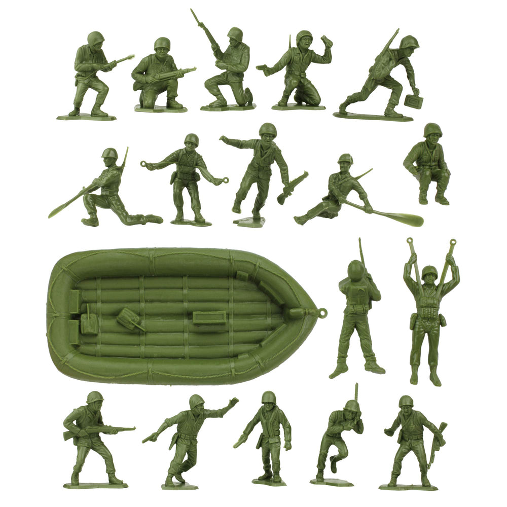 BMC Toys Marx Army Men US Marines poses for dynamic play scenarios.