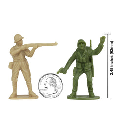 BMC Toys olive drab Marines figures for classroom history demonstrations.