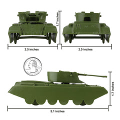 BMC Toys Payton AA tanks in olive drab for action-packed battles