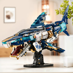 BNG Mechanical Shark with 1277 pieces invites immersive assembly and cognitive skills.