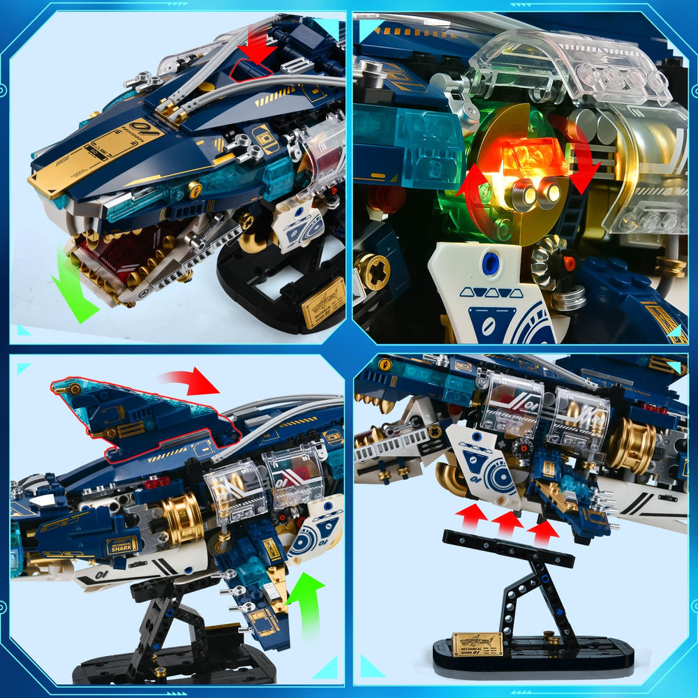 BNG Mechanical Shark articulated joints enable lifelike movement and posing.