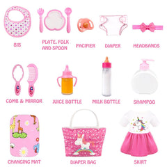 BNUZEIYI comb and mirror set adds grooming fun to playtime.