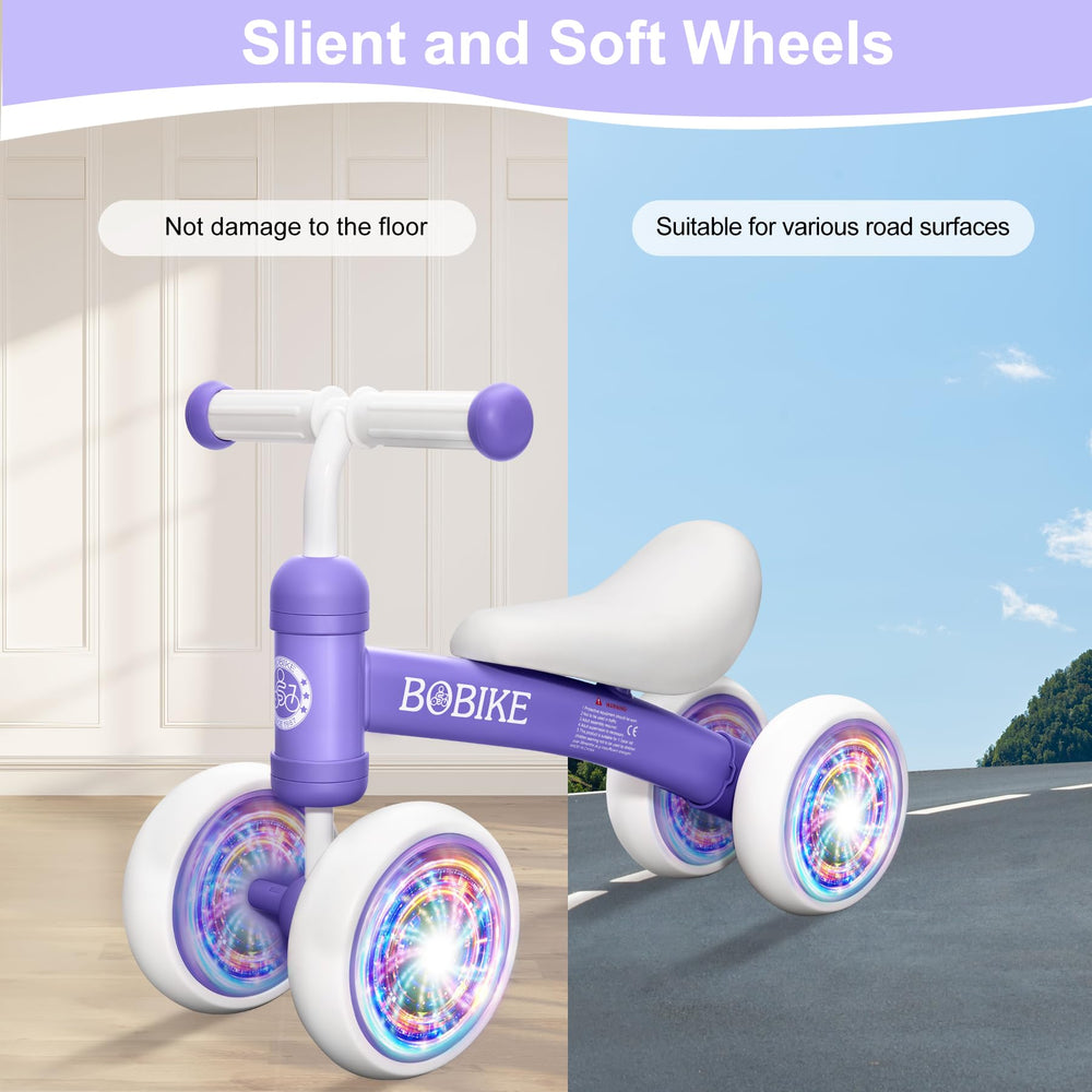 Bobike baby balance bike assembly image emphasizes quick setup with simple tools.