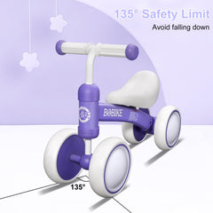 Bobike baby balance bike steering limit shows stability to prevent side falls.