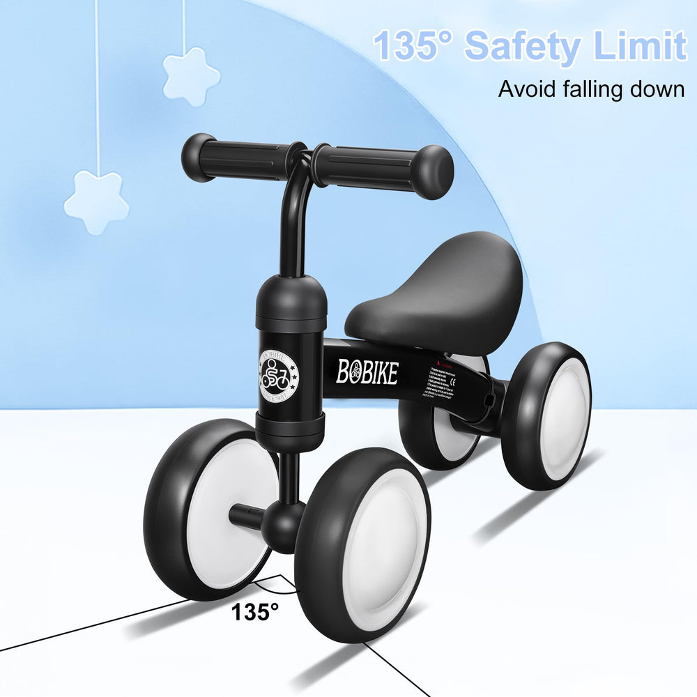 Bobike balance bike comfortable seat invites easy, relaxed rides for little ones.