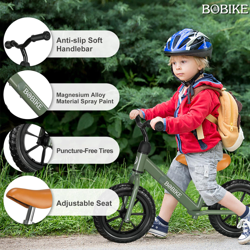 Bobike balance bike with adjustable handlebar supports growing kids and improves control.