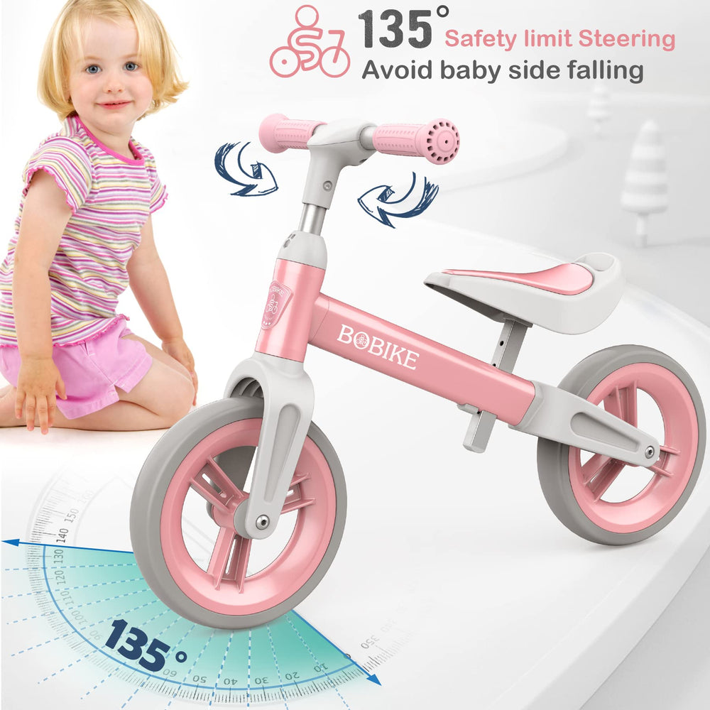 Bobike Toddler Balance Bike assembly image shows quick setup for parents