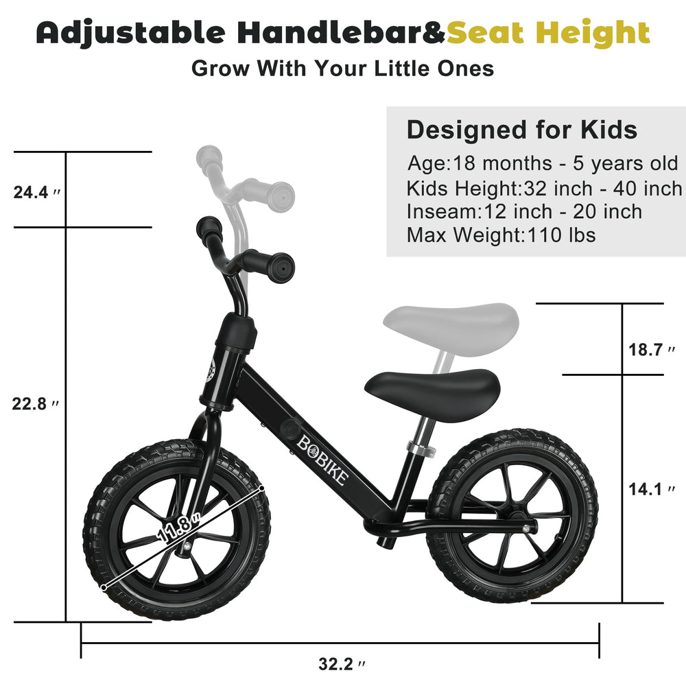 Bobike balance bike suitable for indoor and outdoor play, easy to carry.