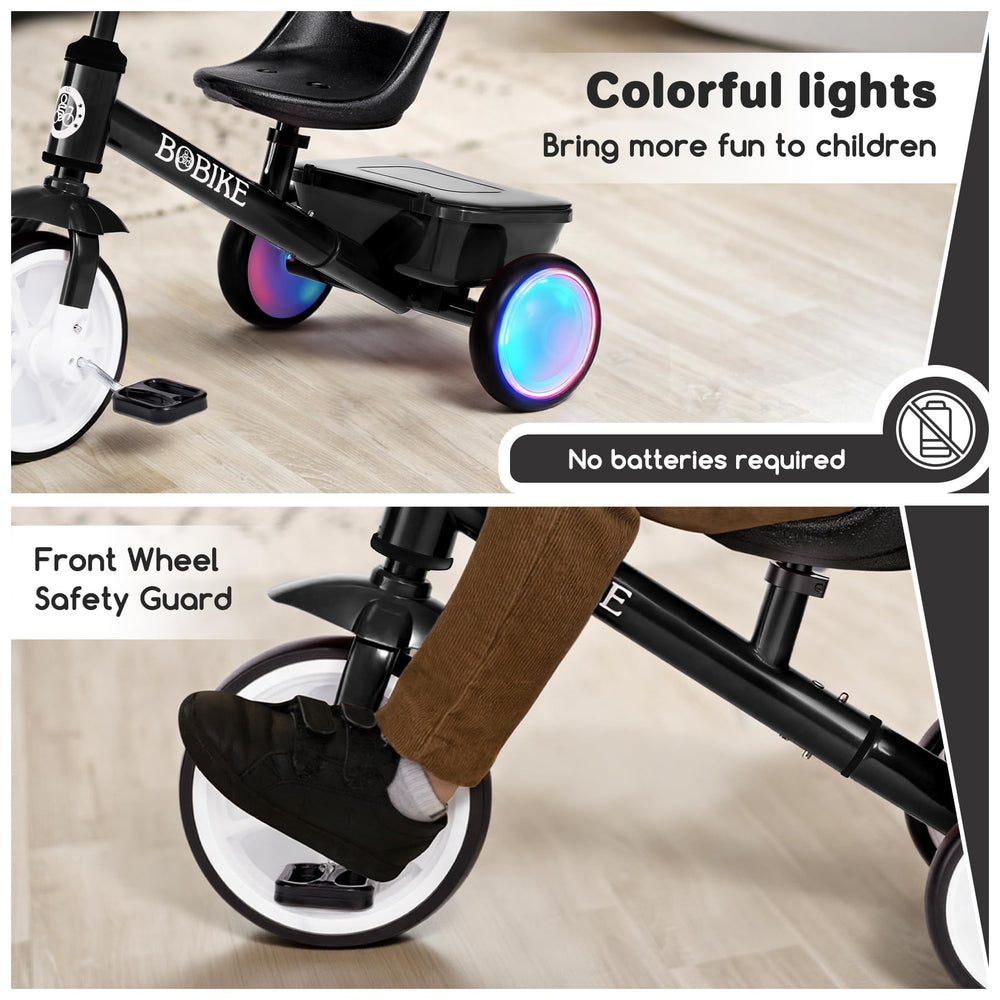 Bobike stable frame design enhances balance on multiple surfaces
