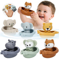 BOBOBELL bath toy boat floating set for engaging bath time play and imagination.