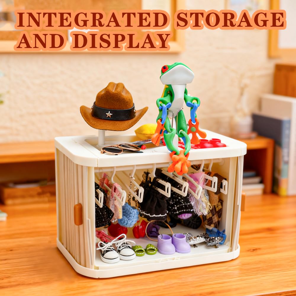 Bofiyma complete display kit with 15 hangers keeps outfits organized.