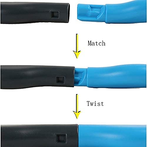 Eight-piece connection forms the 26.5-inch hoop setup
