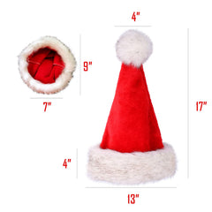 Boieo Deluxe Santa Hat with 8 cm pom pom for added charm.