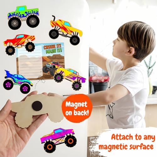 BOIKOKY paint pots and brush included for kid-friendly painting.