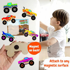 BOIKOKY paint pots and brush included for kid-friendly painting.