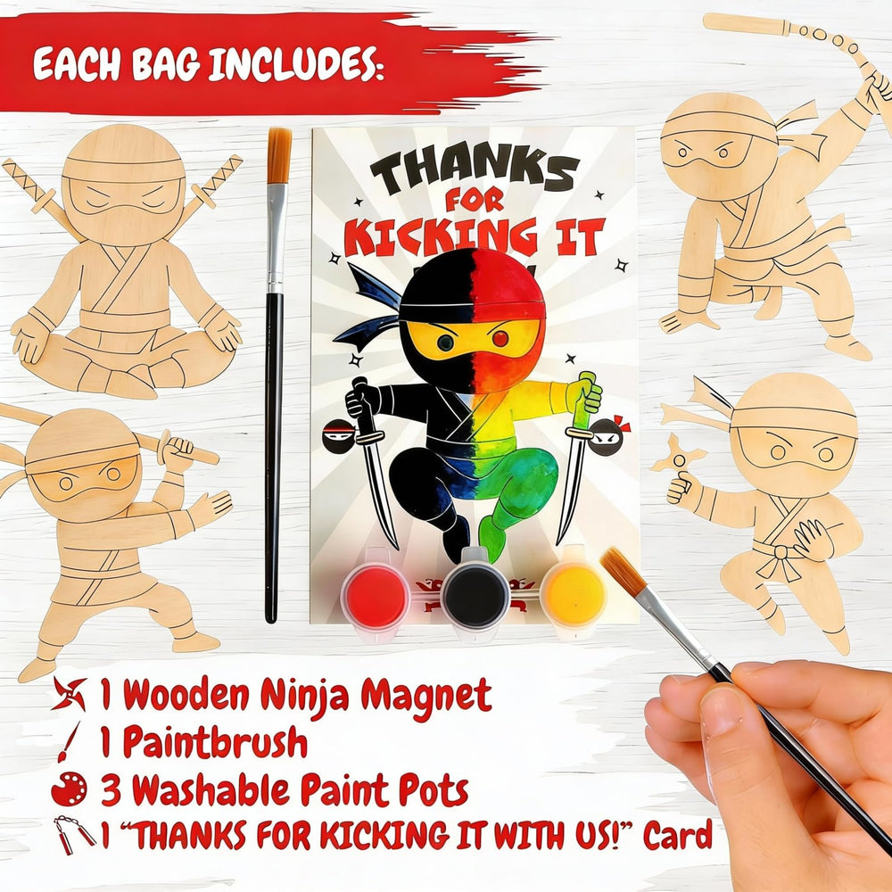 BOIKOKY paint pots colorful for creative ninja crafts