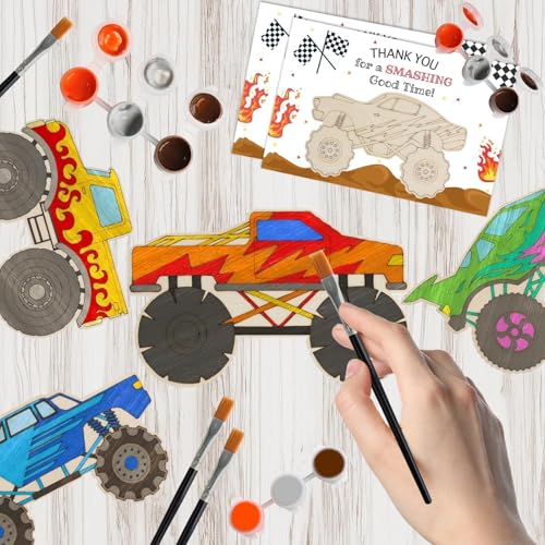 BOIKOKY painted monster truck magnet display for fridge or locker.