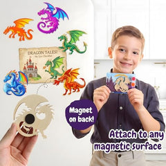 BOIKOKY six dragon designs – collectible designs kids love painting.