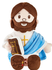 BOKUFLY Jesus plush with 3D embroidery, soft and comforting for kids' quiet time