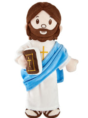 BOKUFLY Jesus plush featuring cross embroidery on robe and book