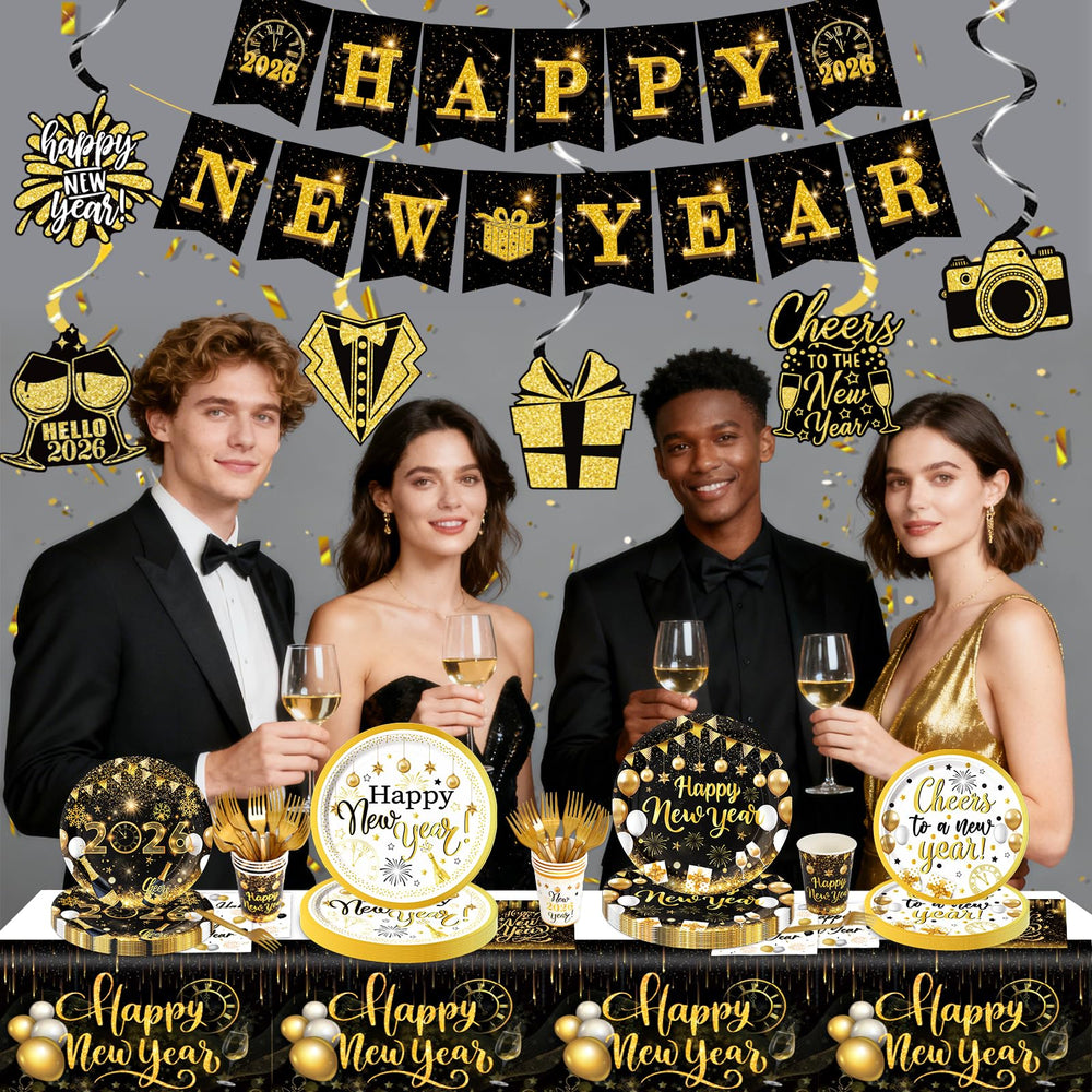 Bolake Happy New Year banner creates instant festive décor