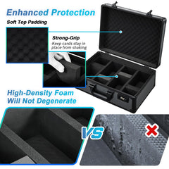 boldblox sturdy aluminum frame protecting cards from drops during transport