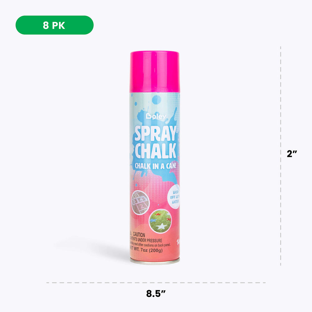 Boley spray chalk green can fuels outdoor imagination on grass and snow.