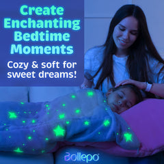 Bollepo Rainbow sleeping bag with soft cotton interior for comfortable naps.