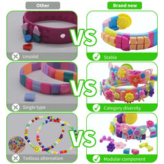 BOLVISEP color blocks base supports bold, layered bracelet designs.