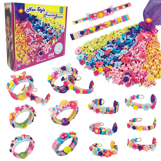 BOLVISEP friendship bracelet kit cover with bright beads for creative crafting.