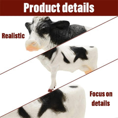 BOLZRA cow figurine close-up shows detailed coloring for realism.