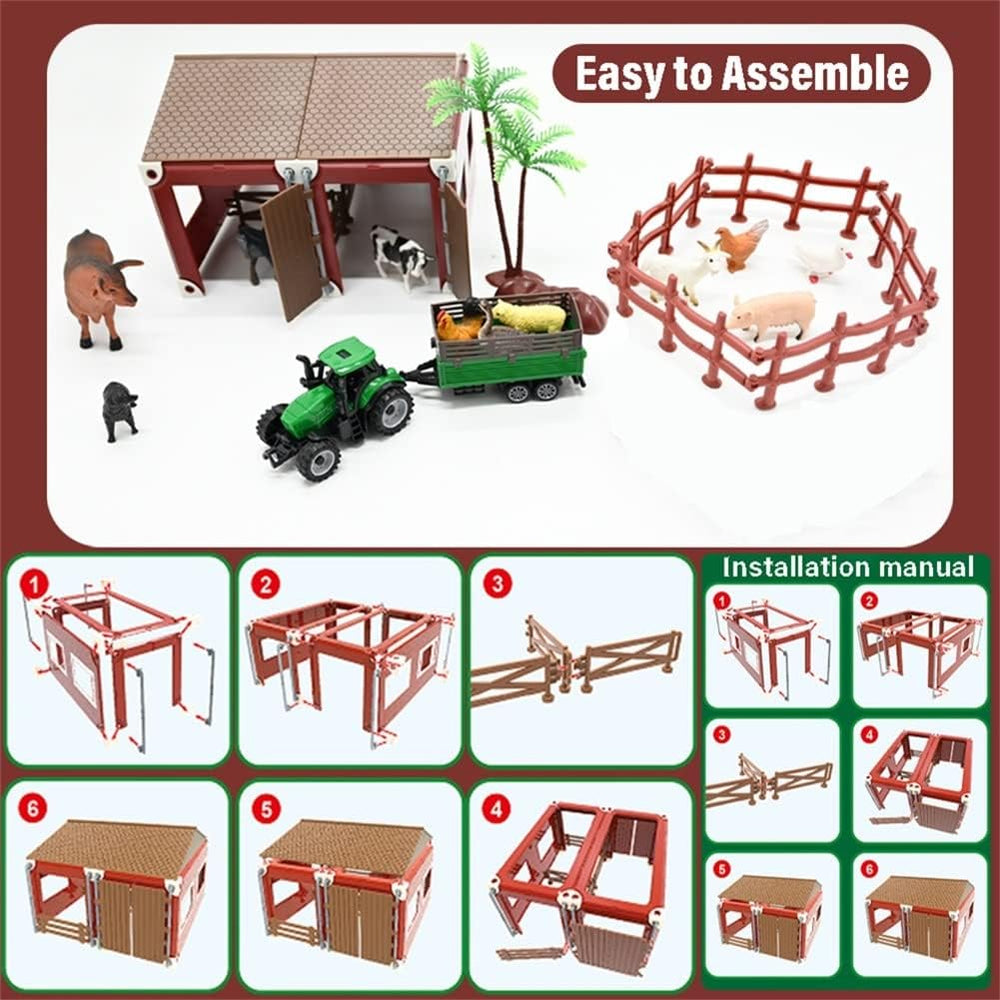 BOLZRA truck with trailer adds portable farm transportation play.