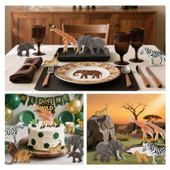 Bolzra safari animals set packaging with durable figures for gifting