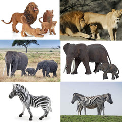 Bolzra safari animals zebra figure invites creative zoo roleplay