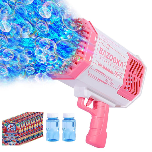 BOMOCO bubble gun 69-holes design releasing countless bubbles for vibrant outdoor play