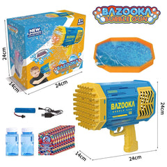 BOMOCO bubble gun design using non toxic ABS plastic