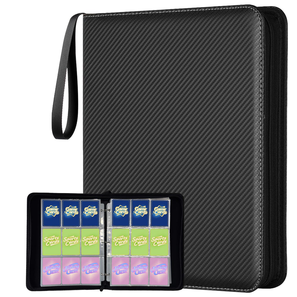 BOMOKS 9-pocket binder front cover for organized card storage and durability