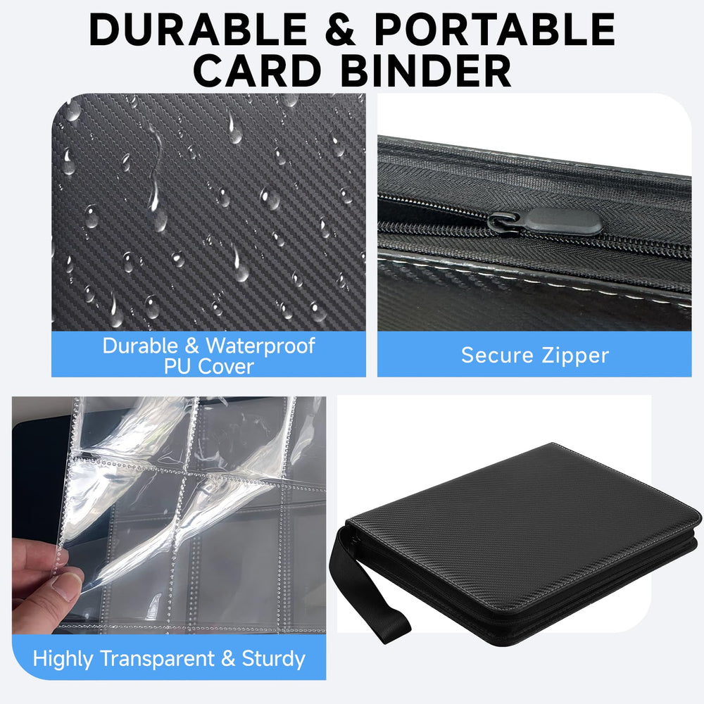 BOMOKS clear sheet protectors shield cards from dust and moisture