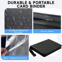 BOMOKS clear sheet protectors shield cards from dust and moisture