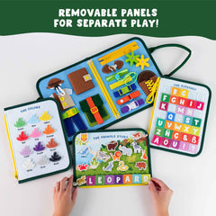 BONNYCO Educational Panels: hours and dates teach time concepts through playful storytelling.