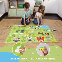 BONNYCO felt board English labels support bilingual learning during play