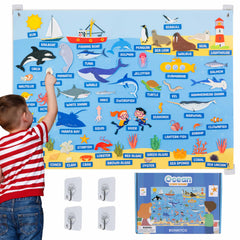 BONNYCO felt board sea animals panel for interactive storytelling and fine motor play.