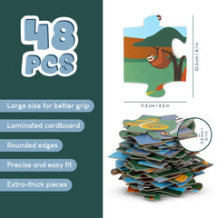 BONNYCO elephant puzzle improves visual recognition and spatial awareness for kids