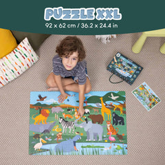 BONNYCO safari giraffe puzzle enhances fine motor skills and coordination