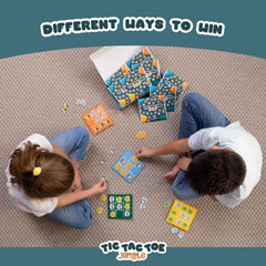 BONNYCO Jungle-Themed Tic Tac Toe designed for ages 3 and up.