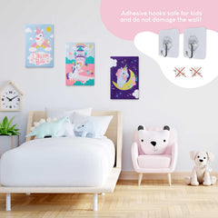 BONNYCO adhesive hooks help hang finished art safely