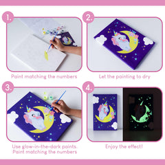 BONNYCO glow paints add magical glow-in-the-dark effect