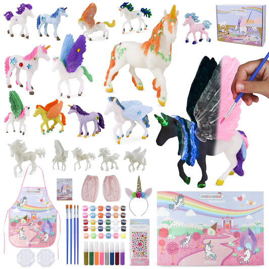 BONNYCO unicorn painting kit with large unicorns for kids' art projects