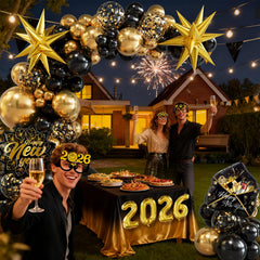 Bonropin gold balloons add luxe sparkle for elegant celebration photos
