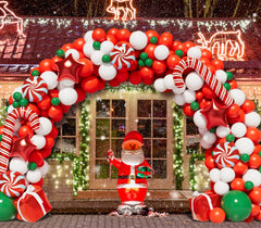 Bonropin red and white latex balloons in mixed sizes for versatile decor